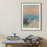 Solnedgang over Seinen ved Lavacourt, 1880