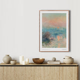 Solnedgang over Seinen ved Lavacourt, 1880