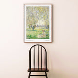 Kvinde siddende under piletræerne, 1880