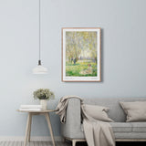 Kvinde siddende under piletræerne, 1880