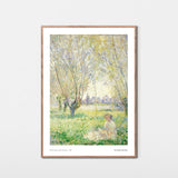 Kvinde siddende under piletræerne, 1880