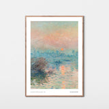 Solnedgang over Seinen ved Lavacourt, 1880