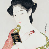 Kvinde påfører pudder, 1918