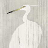 Silkehejre i regnvejr på hvid baggrund, ca. 1915