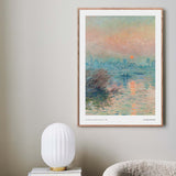 Solnedgang over Seinen ved Lavacourt, 1880