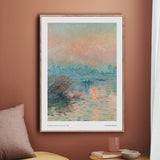 Solnedgang over Seinen ved Lavacourt, 1880