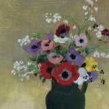 Grøn vase med blomster, 1910-1912