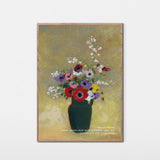 Grøn vase med blomster, 1910-1912