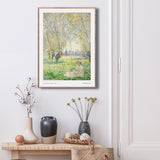 Kvinde siddende under piletræerne, 1880