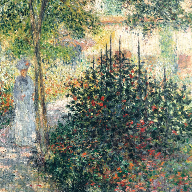 Camille Monet i haven i Argenteuil, 1876