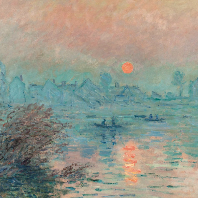 Solnedgang over Seinen ved Lavacourt, 1880