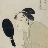 Kvinde med spejl, ca. 1790