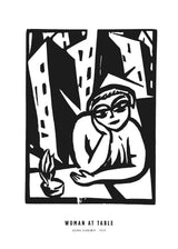Kvinde ved bord, 1919